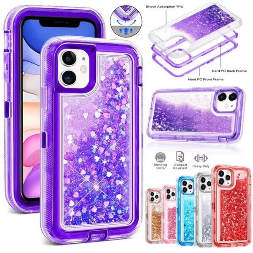 Fragance X - Funda Líquida Dinámica con Purpurina y