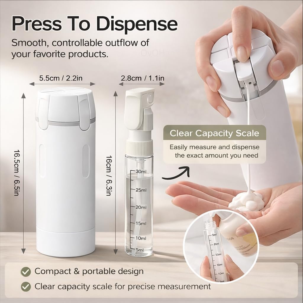 Dispensador de viaje 4 en 1, b - Perfume Quotes reseña y precio