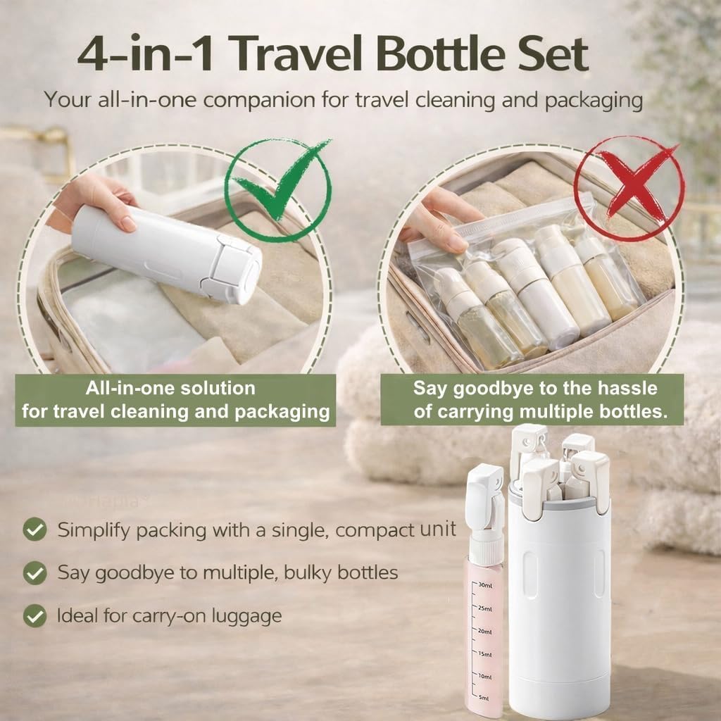 Dispensador de viaje 4 en 1, b - Perfume Quotes reseña y precio