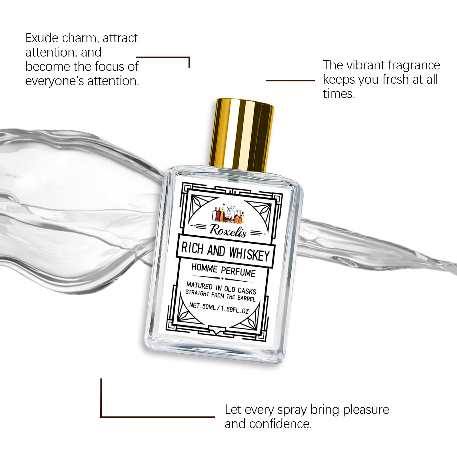 Perfume Roxelis Charm Whisky p - Perfume Fragrance Free reseña y precio